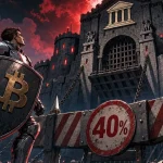 Débancarisation crypto au Royaume-Uni, un chevalier bloqué devant une forteresse bancaire
