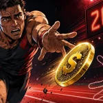 GENIUS Act shown as a dollar relay baton falling with no hand to take it