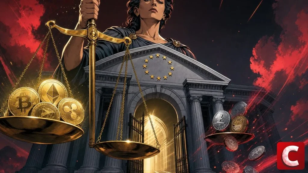 MiCA un an après : balance de justice pesant les cryptos sous douze étoiles d'or