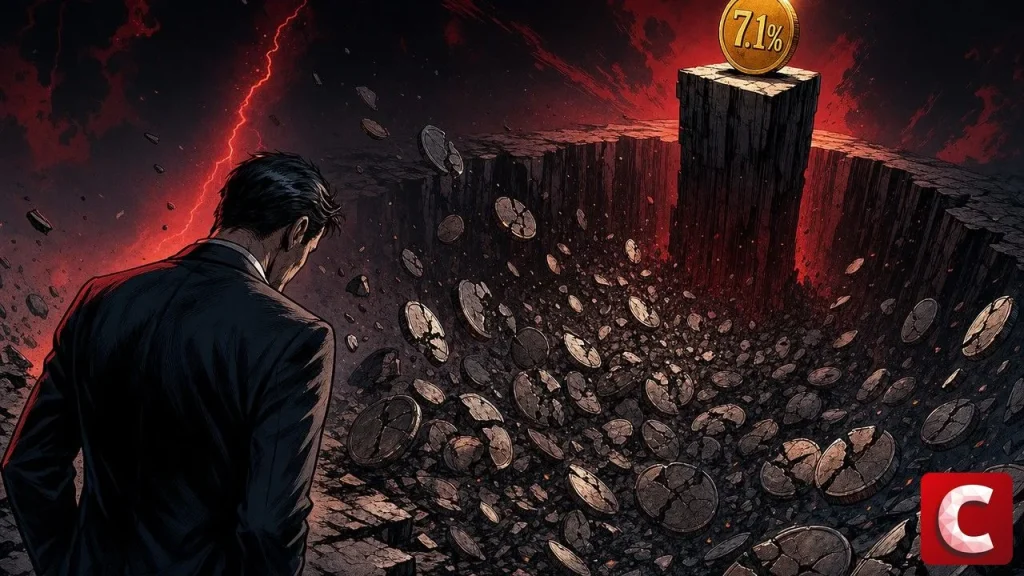 Tokens launched since 2024 shown as broken crypto coins with one golden survivor