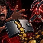 Portefeuille matériel Coldcard fissuré laissant s'échapper des bitcoins dérobés