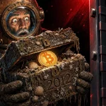 Dormant Bitcoin treasure chest raised from the seabed by a vintage deep-sea diver