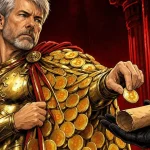 Strategy chief Michael Saylor hands over golden Bitcoin coins to fund dividends