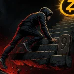 Privacy coin Zcash trading screen showing ZEC ranked ninth by market capitalisation